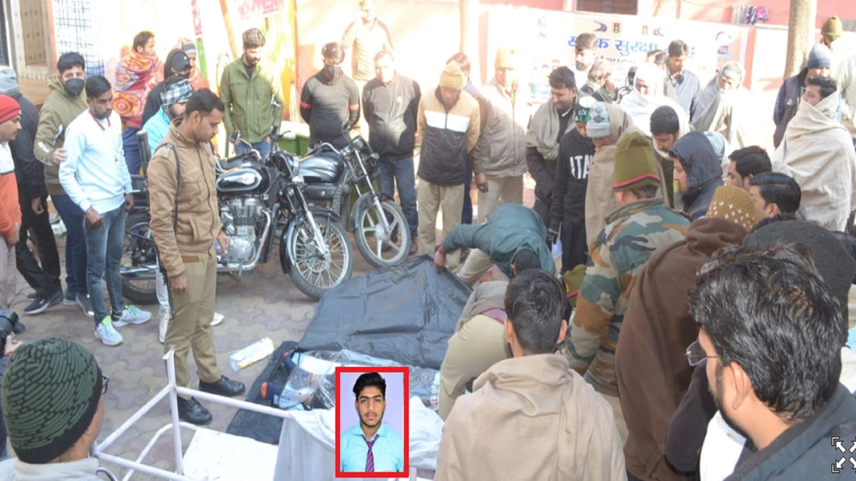 Shamli News: A student of 11th class has died in road accident and mourning in the family