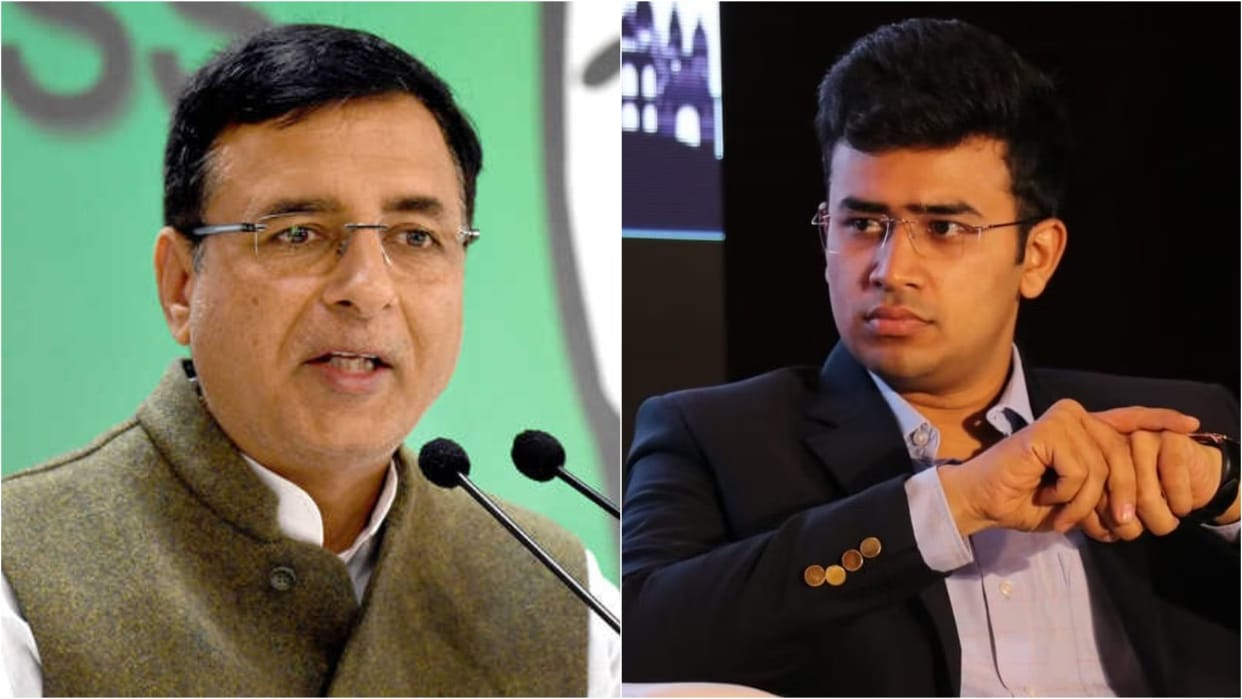 Indigo: Surjewala's new claim in the emergency door opening case, made serious allegations against Tejasvi Sur