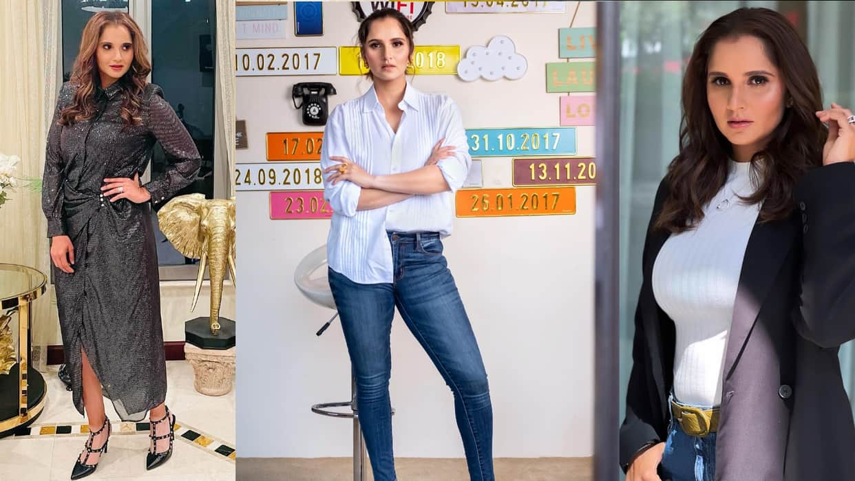 Fashion : Tennis Star Sania Mirza always gives boss lady vibe glamorous look