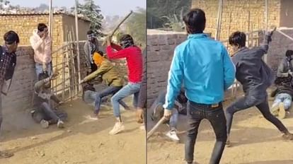 रोंगटे खड़े कर देने वाला दृश्य: बेखौफ अपराधियों ने की दो युवकों की बेरहमी से पिटाई, पुलिस की कार्यशैली पर उठे gwalior youths beaten