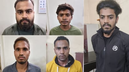 पुलिस की गिरफ्त में आरोपी