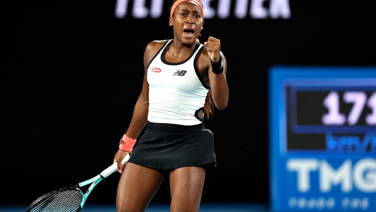 Australian Open Coco Gauff ousted Emma Raducanu Iga Swiatek and madison keys also reached the next round