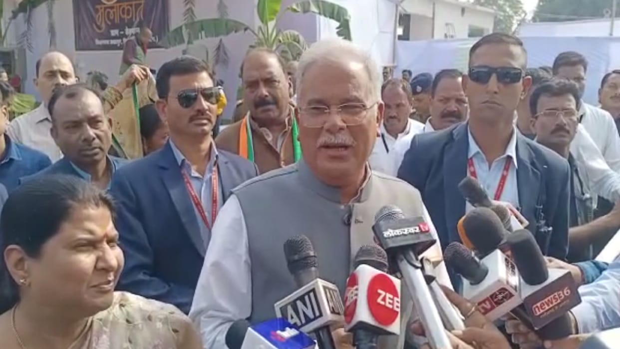 Bilaspur CM Baghel taunt on BJP Mathur return empty handed