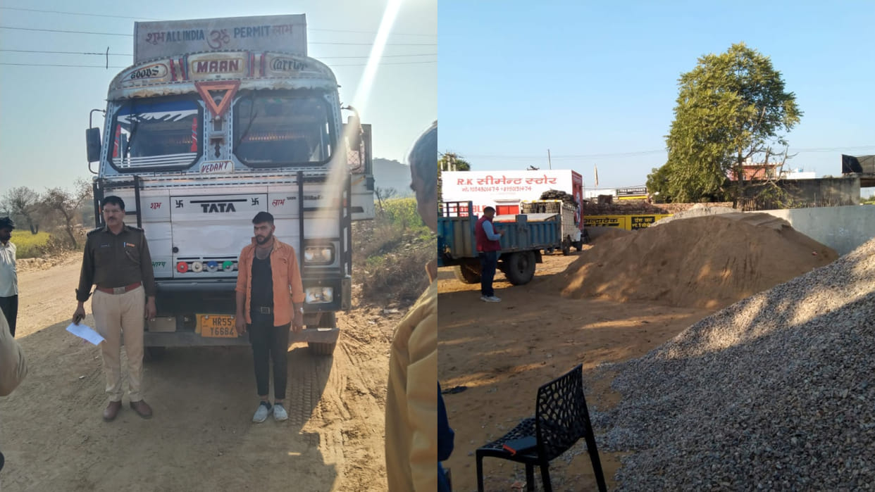 Charkhi Dadri: CM flying squad caught 5 building material operators selling goods bought without bills