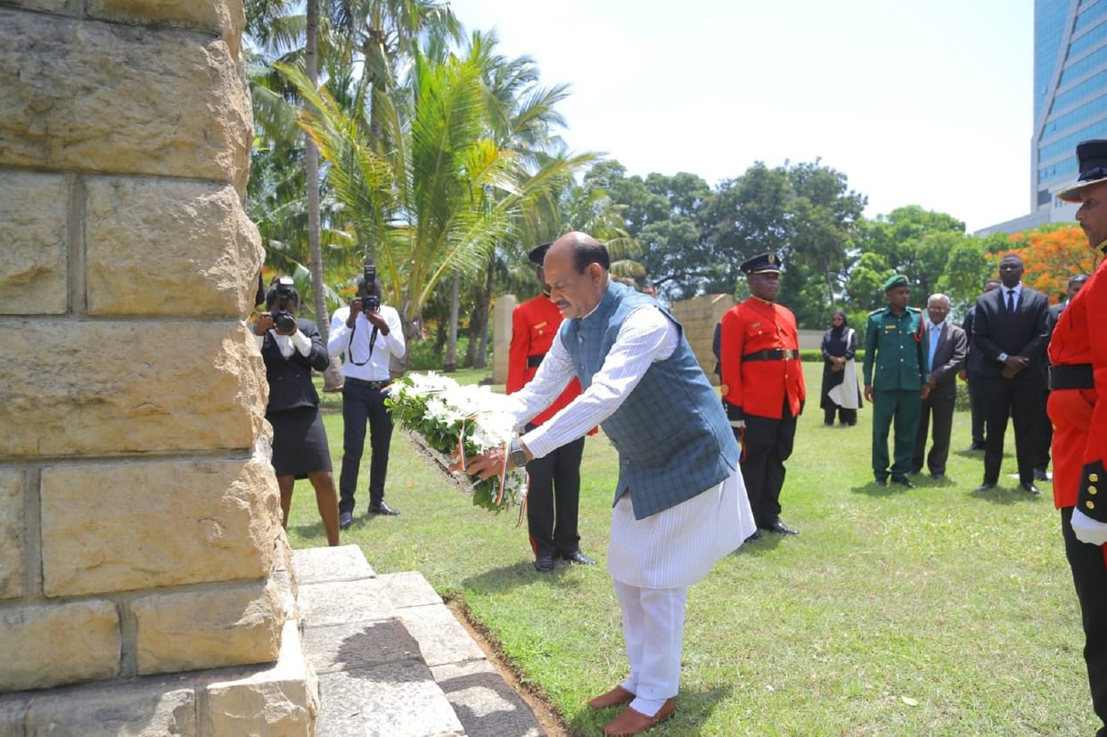 Lok Sabha Speaker OM Birla meets the Speaker of the Parliament of Tanzania and Zanzibar