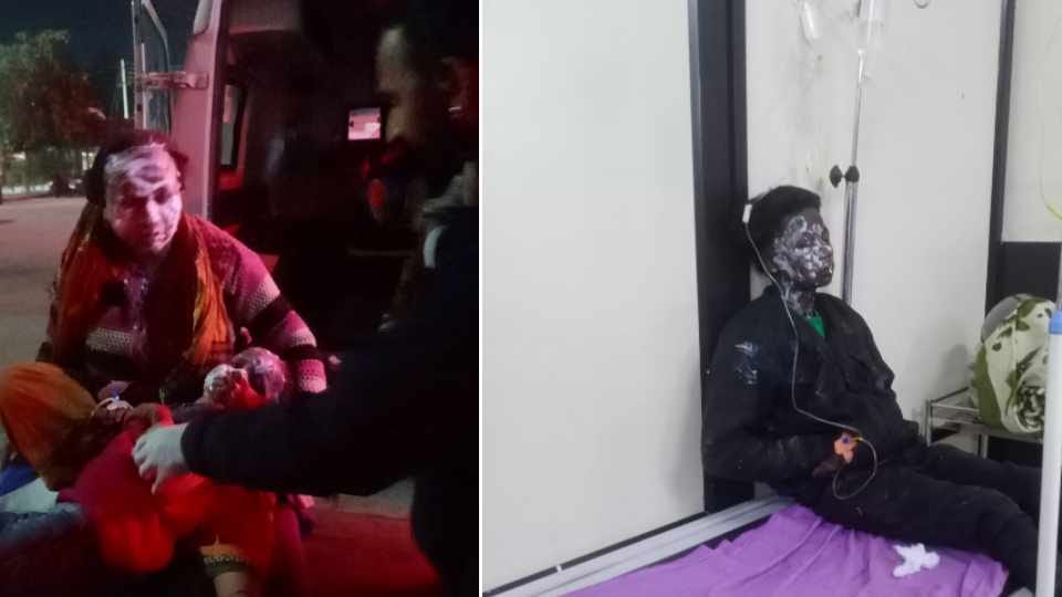 Gas cylinder explodes in a factory in lalru of Punjab