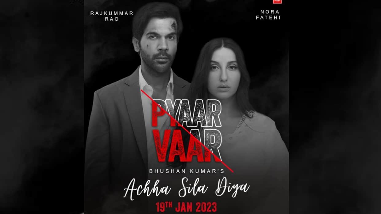Nora Fatehi Rajkumar Rao new Music video song Achha Sila Diya teaser released shows actress betraying actor