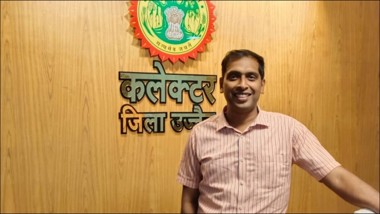 ujjain collector ashish singh awarded the indian express excellence in governance awards for work during covid