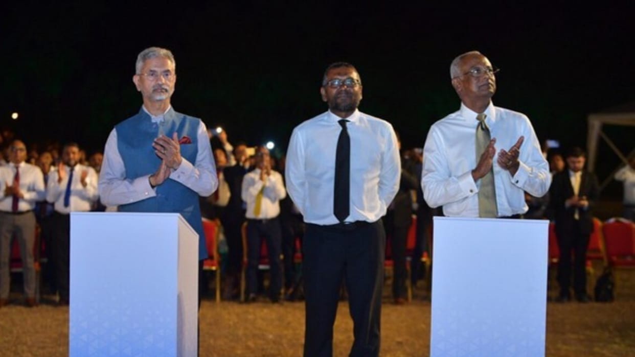 foreign minister s jaishankar maldives visit ground breaking ceremony of hanimaadhoo international airport