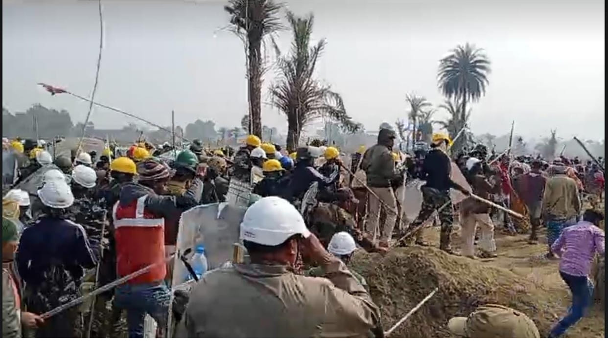 Jharkhand news update: Police, villagers clash over coal project in godda, several injured