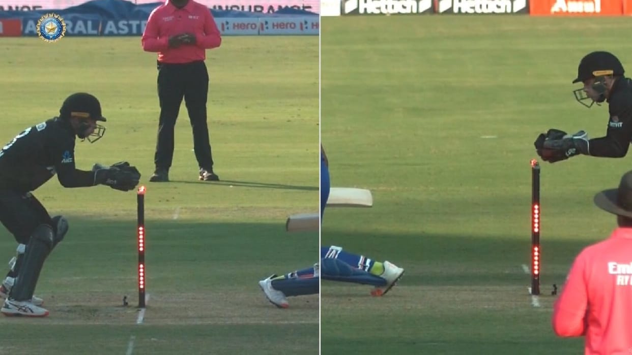 Controversy on Hardik pandya wicket in IND vs NZ Match Watch Video