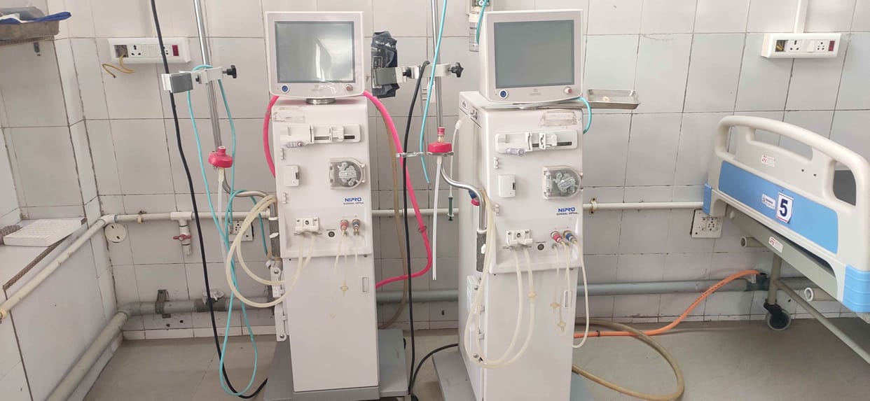 Electric shock damaged two machines in dialysis unit