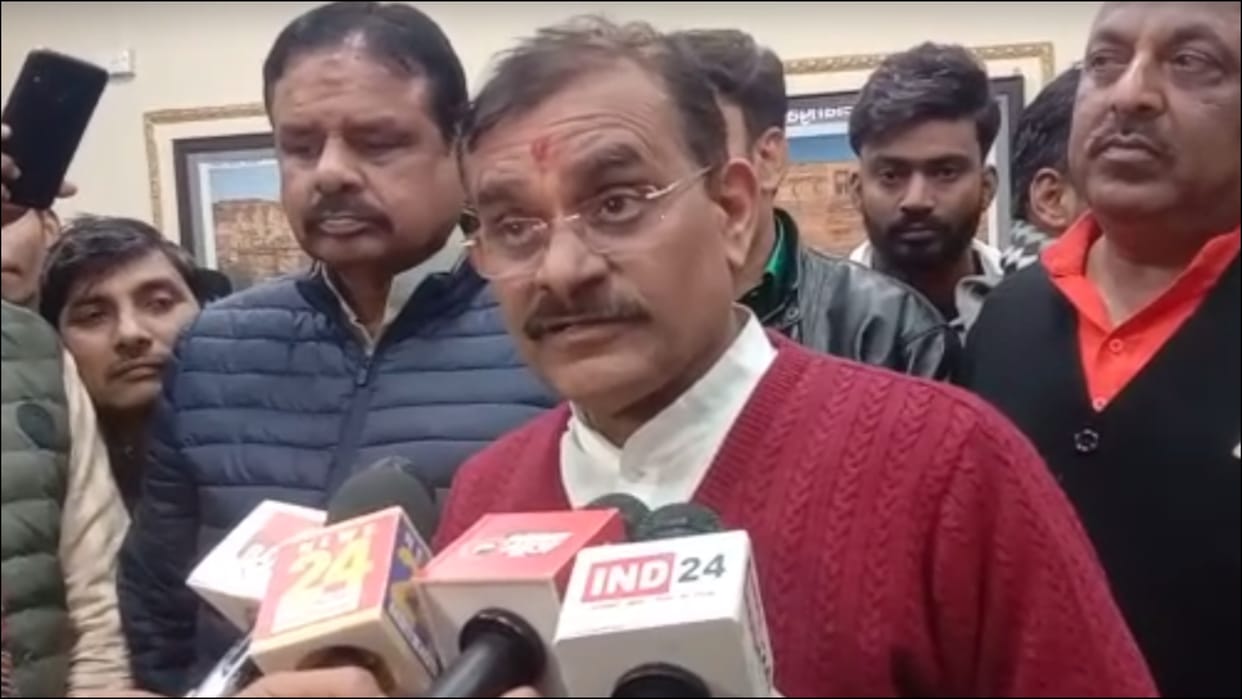 Gwalior news MP BJP Chief VD Sharma says Congress Indulges in lies and deceit Politics we again form govt