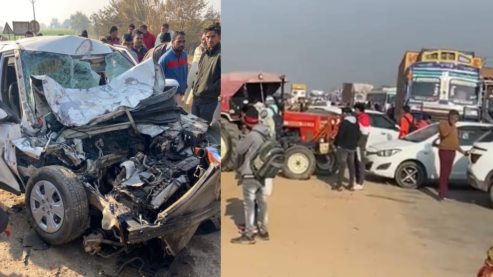 One Died in Collision between truck and car near Bhagwatipur village on Jind Road in Rohtak