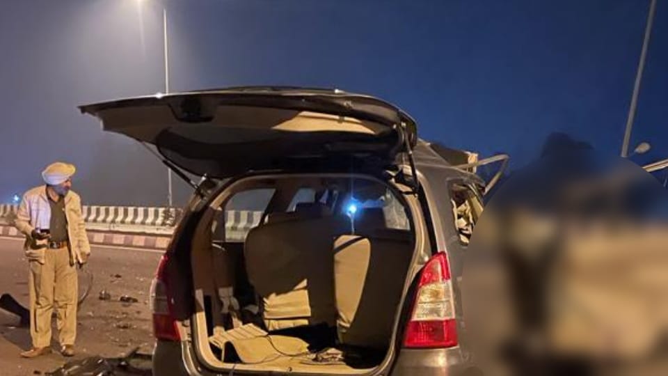 Four Died in car accident in Kapurthala