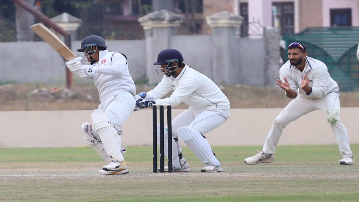 Nagaland team piled on 233 with the deadly bowling of Vinay Galatia