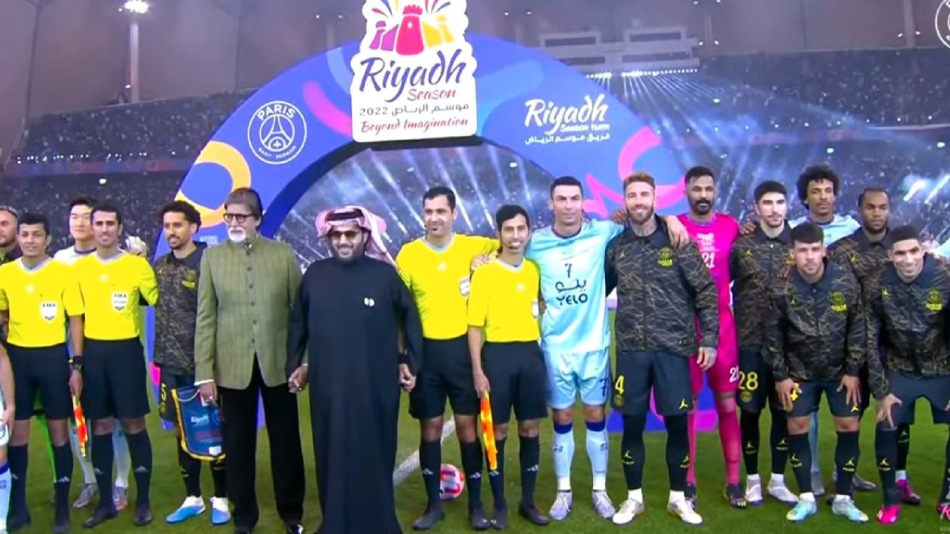 Amitabh Bachchan met Lionel Messi and Cristiano Ronaldo reached to watch the match of Riyadh XI and PSG match