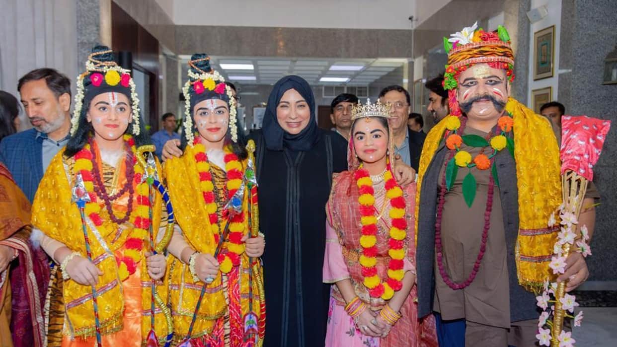 Muslim community arrived in Dubai to see Ramlila, clapped a lot from Sheikhs