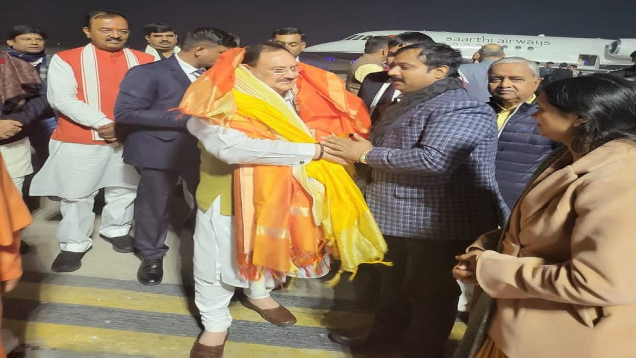Varanasi Nadda reached Kashi after becoming the national president second time