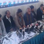 कठुआ में पत्रकार वार्ता के जयराम रमेश