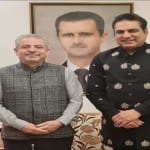 सीरिया के राजदूत से नवेद मियां ने की मुलाकात