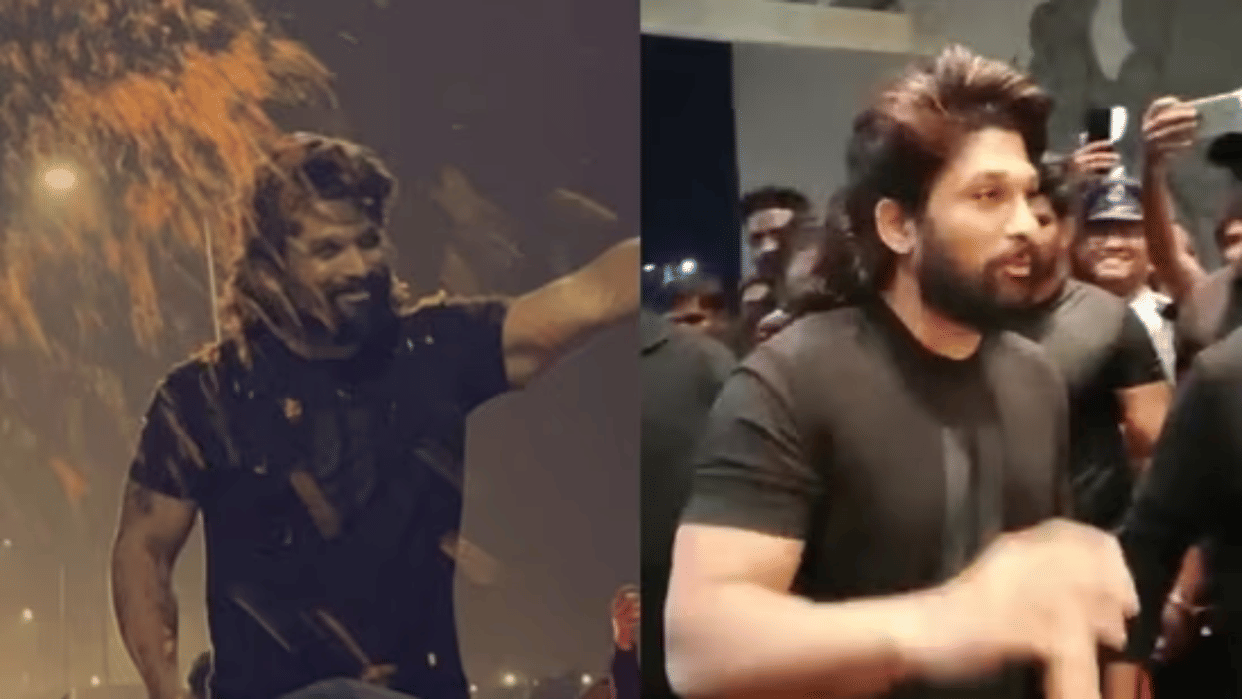 Pushpa The Rise fame Allu Arjun arrives at Vizag for Pushpa 2 shoot, fans gone crazy over his new look