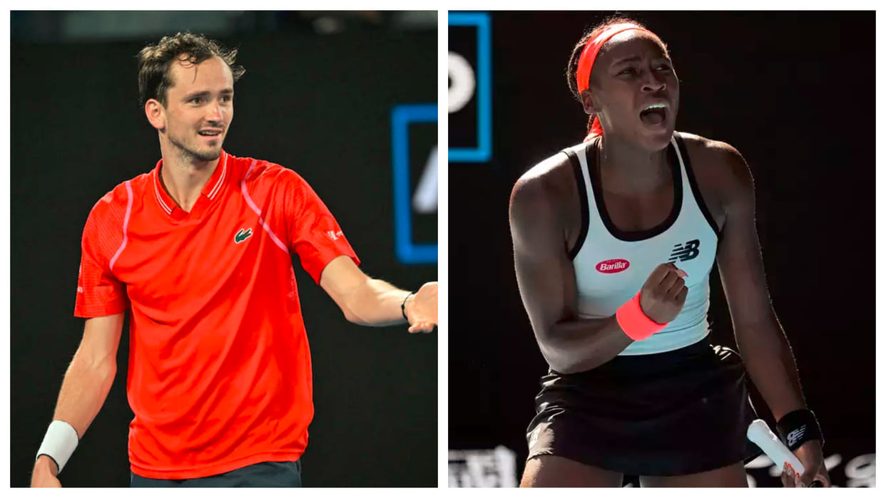 Australian Open Daniil Medvedev loss vs Sebastian Korda stefanos tsitsipas Jessica Pegula and Coco Gauff won