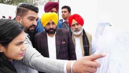 पटियाला पहुंचे सीएम भगवंत मान।