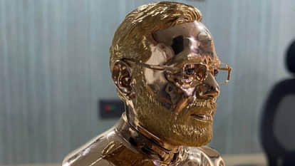 Gold statue of PM Narendra Modi