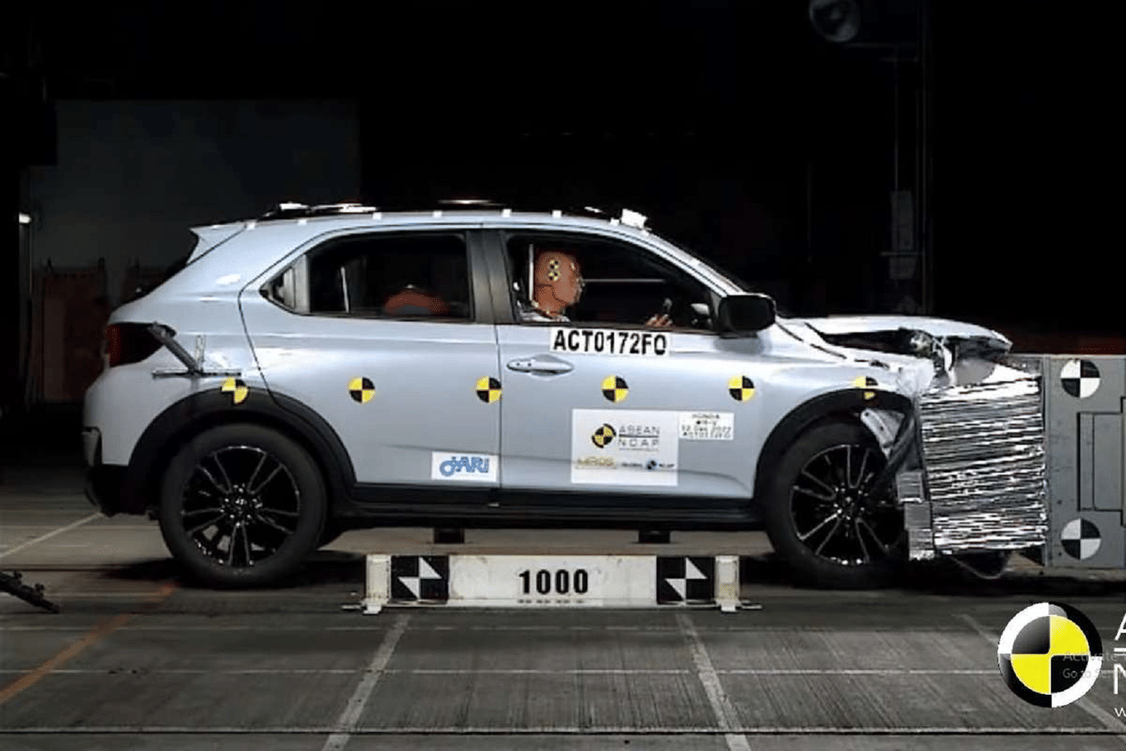 Honda WR-V Saftey Ratings Honda WR-V gets 5 Star Saftey Rating at ASEAN NCAP crash tests