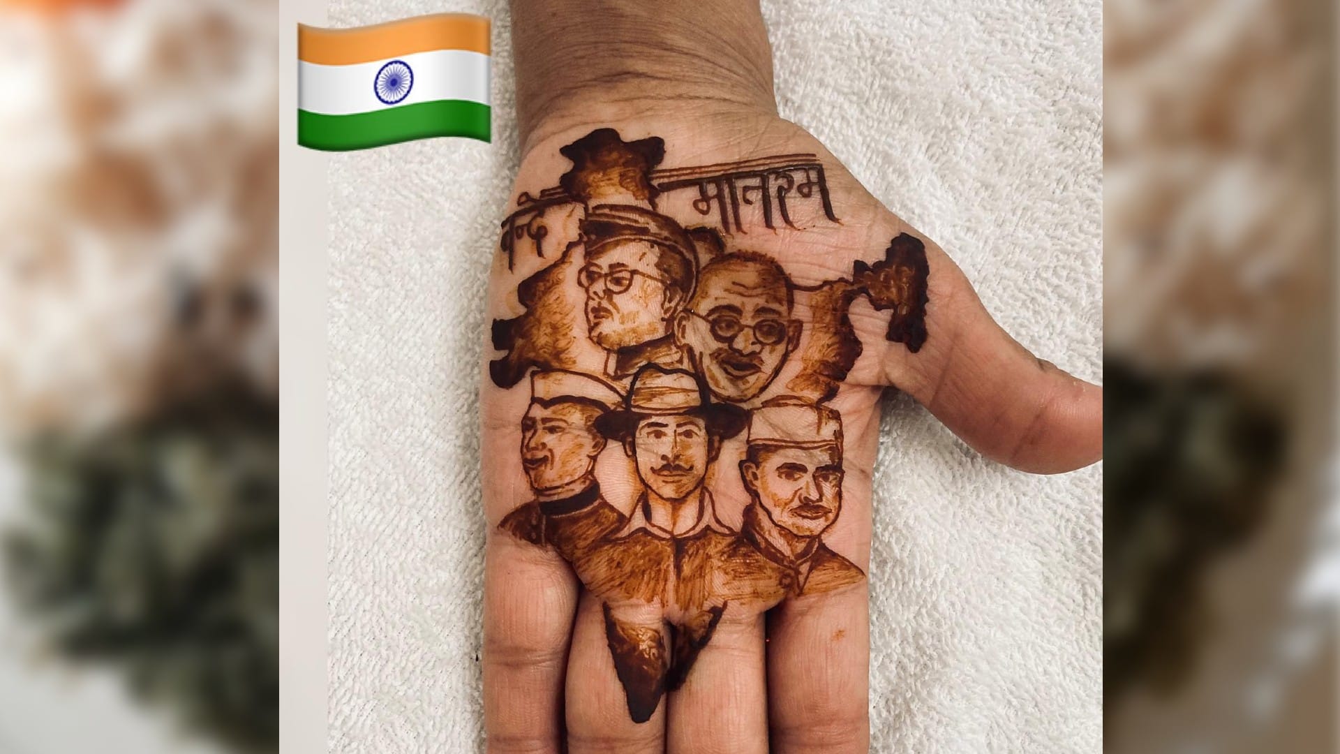 Independence Day 2023 simple and latest mehndi design for Independence Day