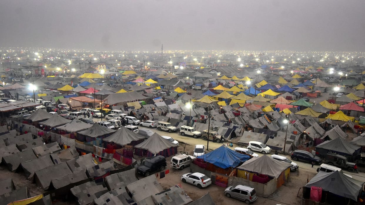 Preparation of Mahakumbh will be tested in Magh Mela, crowd will be assessed by drone