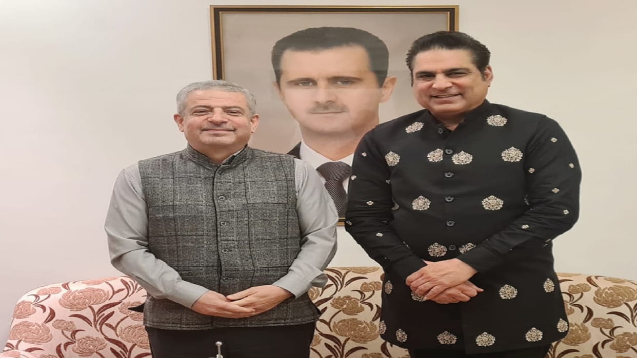 Rampur Naved Mian met Ambassador of Syria