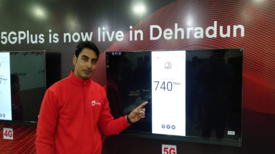 Airtel 5G Plus service started in Dehradun