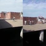 फायरिंग करते हुए बदमाश का वीडियो वायरल।