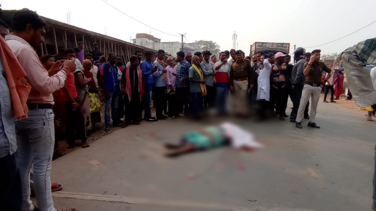 wife killed, husband injured in bike-tuck collision in korba
