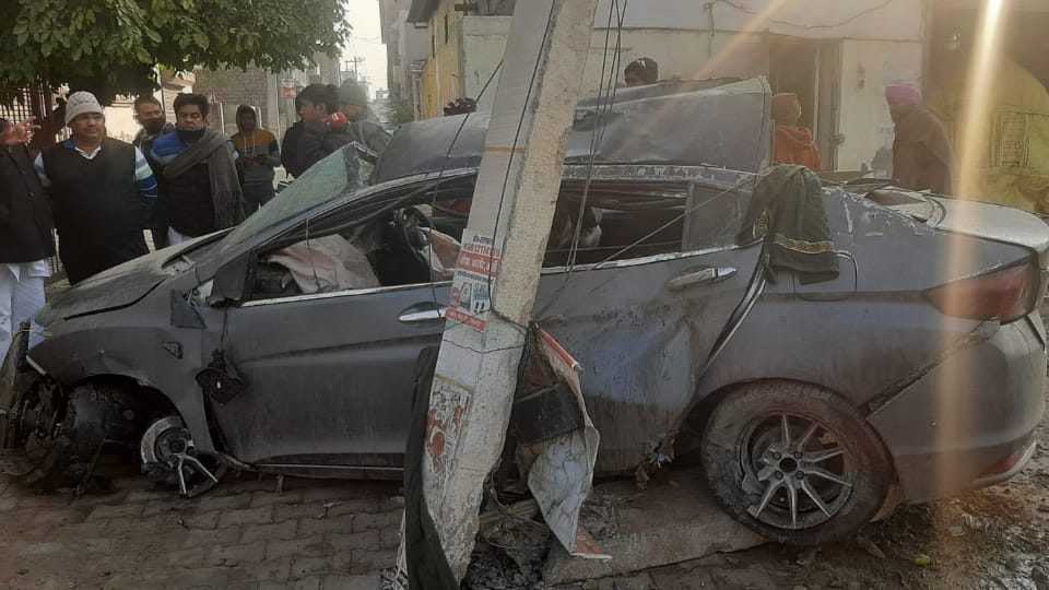 Woman died in Accident in Sirsa