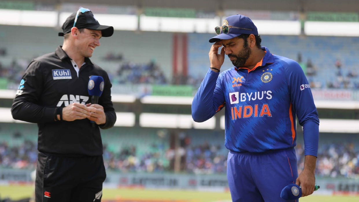 Indian Captain Rohit Sharma forgets his decision during toss opt bowling after thinking a lot