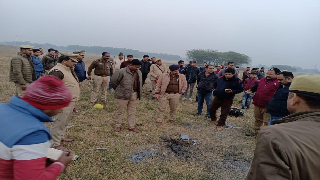Three youths were seriously injured in the explosion on the banks of Chandwa Tal in Amethi