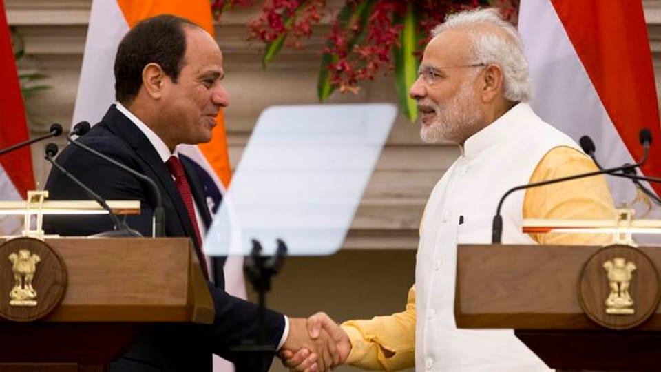 पीएम मोदी और मिस्र के राष्ट्रपति अब्देल-फतह अल-सिसी