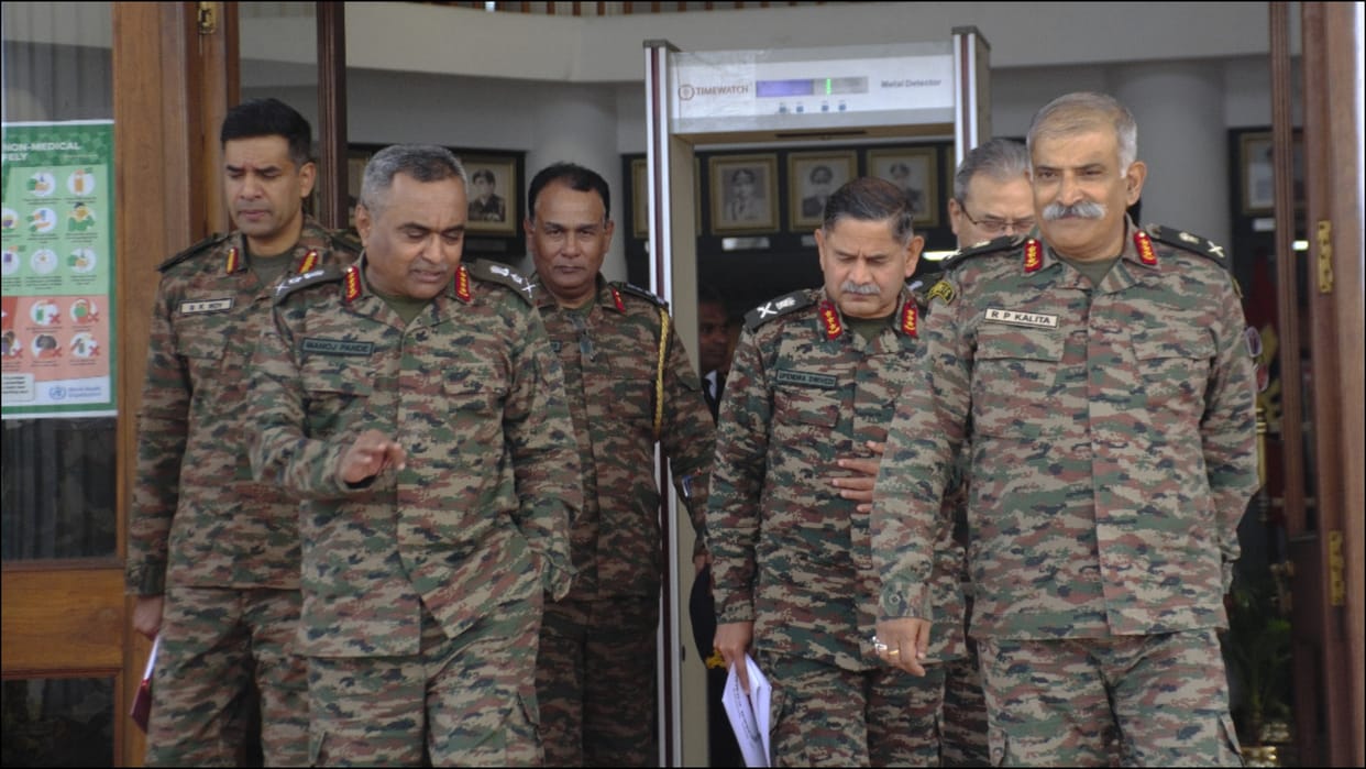 Army Chief Gen Pande visits Eastern Command HQ reviews situation along LAC IAF air exercise in Northeastern