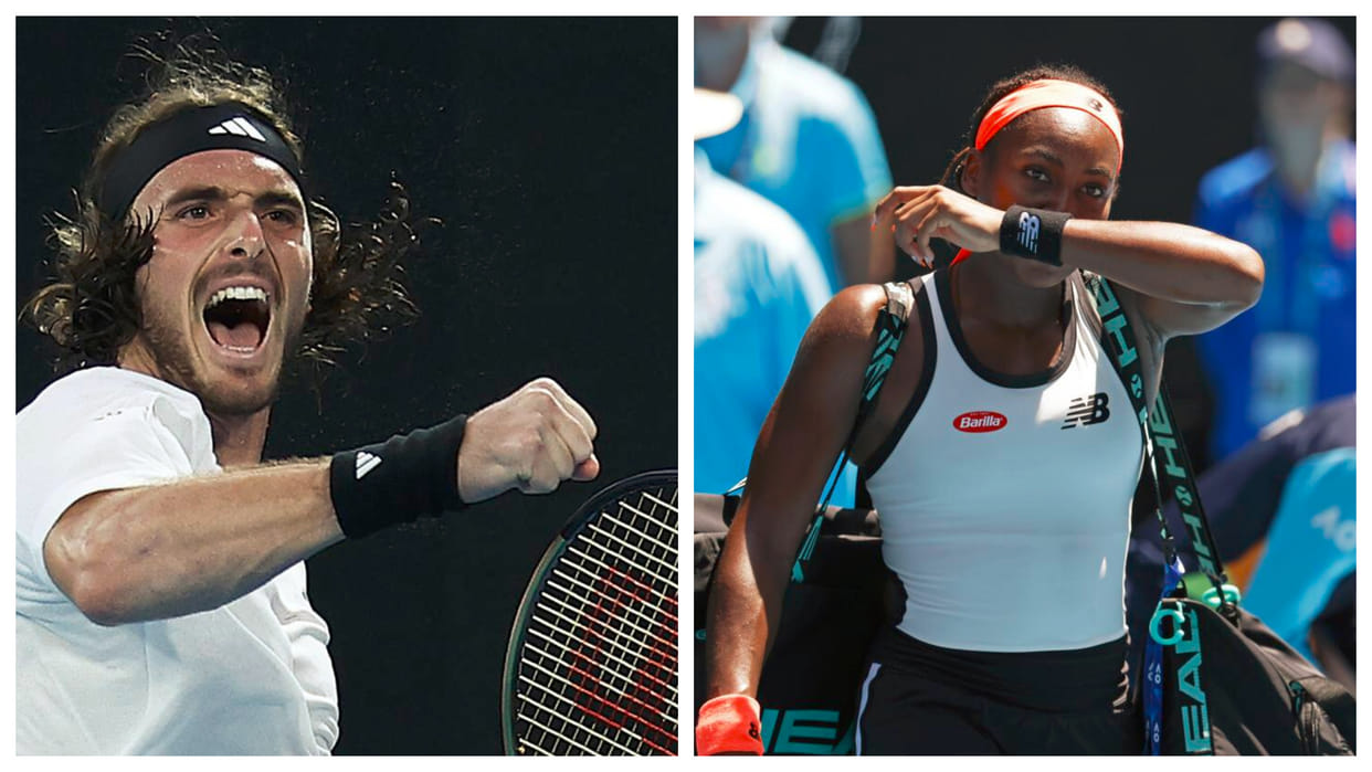 Australian Open 2023 Stefanos Tsitsipas reaches the quarterfinals Ostapenko knocks out Coco Gauff