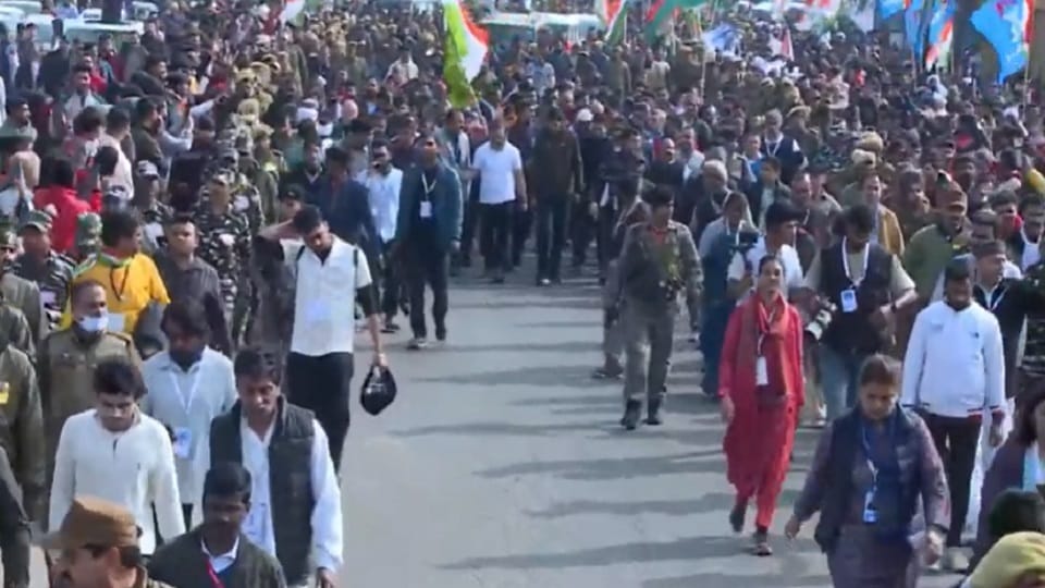 Yatra and Rahul security tightened after blast in Jammu, public meeting in Satwari on 23rd