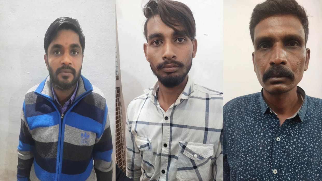 Bhilai police arrested three miscreants who entered the house and looted