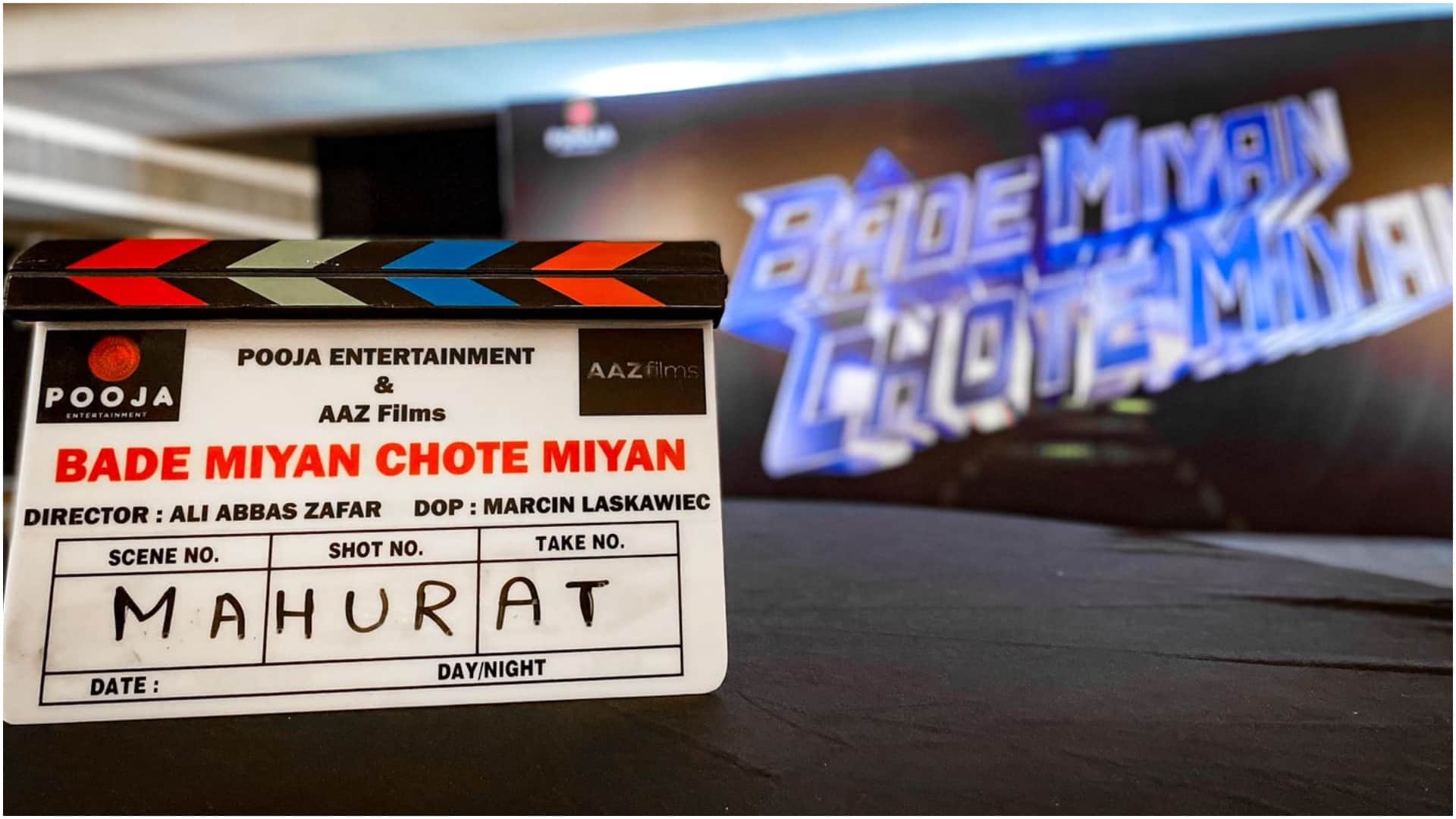 Bade Miyan Chote Miyan shooting start Muhurat of Akshay kumar Tiger shroff film done at Yash Raj Studio