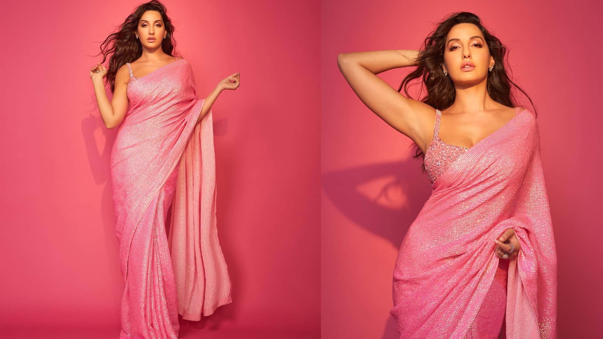 Nora Fatehi Saree Look : Best saree look of Nora Fatehi for wedding season
