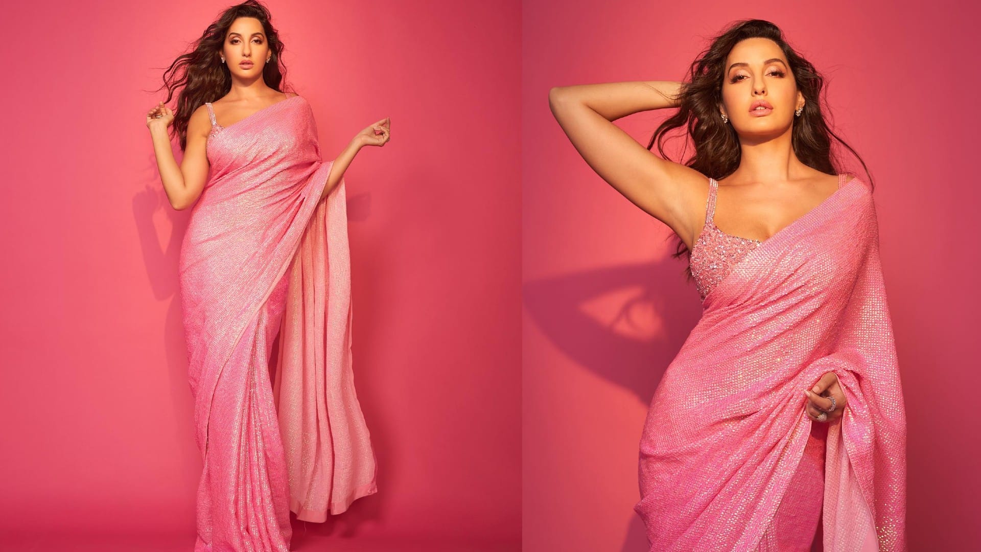 Nora Fatehi Saree Look : Best saree look of Nora Fatehi for wedding season