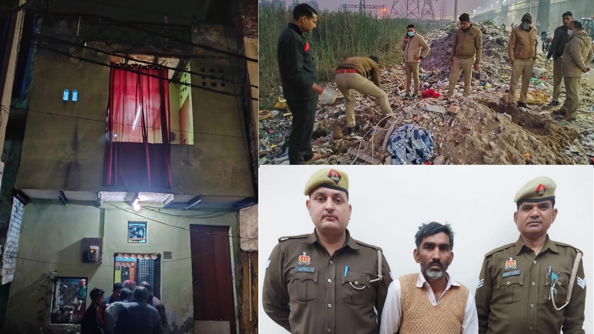 ghaziabad murder case sack opened when smell passer-by screamed after seeing pieces of dead body
