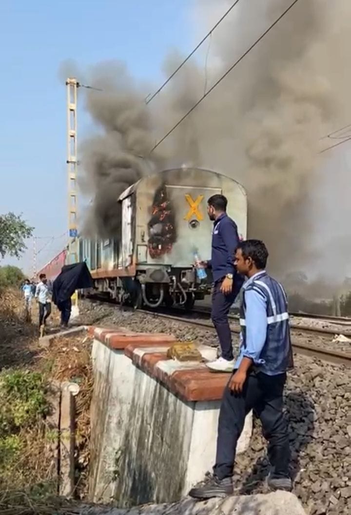 Fire in power car of Express returning from Coimbatore to Hisar