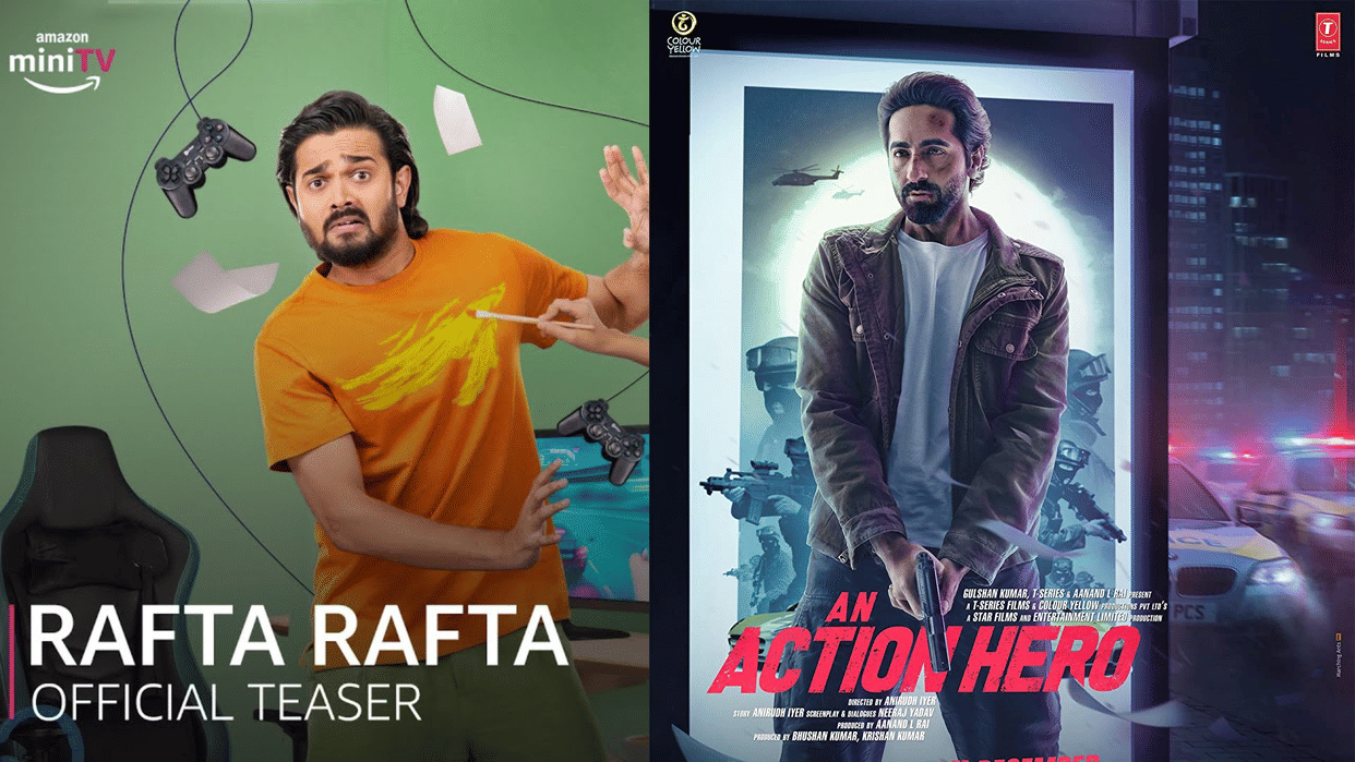 OTT releases this week Ayushmann Khurrana an action hero Jaanbaaz Hindustan Ke  Bhuvan Bam Rafta Rafta